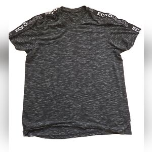 Y2K Ecko Unlimited Men's Charcoal Tee with Logo Accents